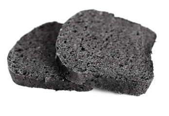 Black bread. Bakery products. Dough. Black flour. Loaf of bread.