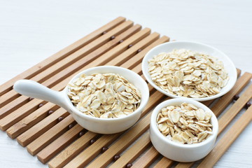 Fresh natural oatmeal, healthy product