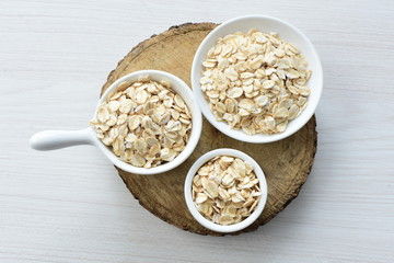  Fresh natural oatmeal, healthy product