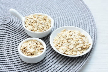  Fresh natural oatmeal, healthy product
