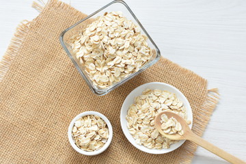  Fresh natural oatmeal, healthy product