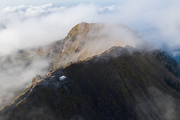 Morning Batur Aerial