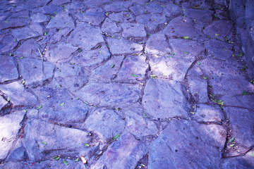 The stone pavement as the background texture