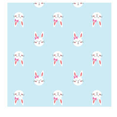 pattern with rabbit background.