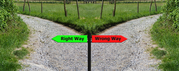 Right and wrong concep