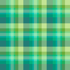 Seamless pattern in wonderful creative blue and green colors for plaid, fabric, textile, clothes, tablecloth and other things. Vector image.