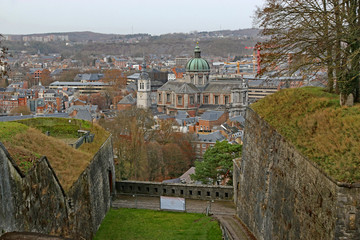 Namur city from the citadel	