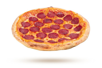Pizza on a white background