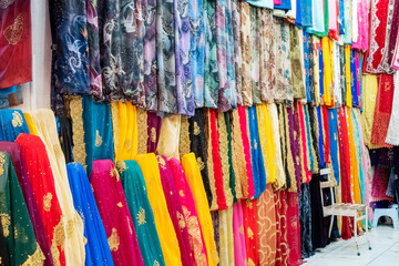 fabrics sold in a shop
