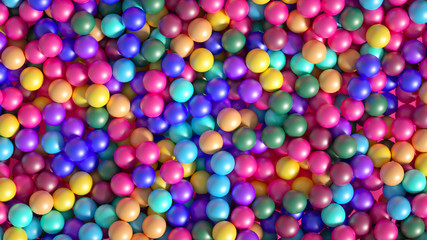 Beautiful colorful vibrant pattern. 3d illustration, 3d rendering.