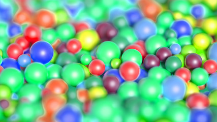 Beautiful colorful vibrant pattern. 3d illustration, 3d rendering.