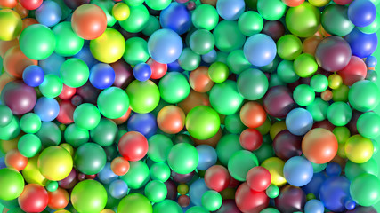 Beautiful colorful vibrant pattern. 3d illustration, 3d rendering.