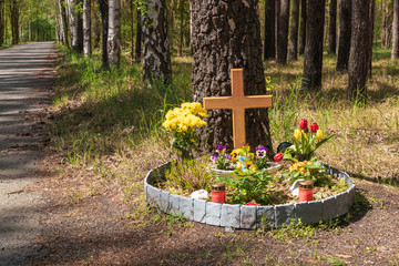 Kreuz am Strassenrand