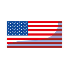 united states flag on white background