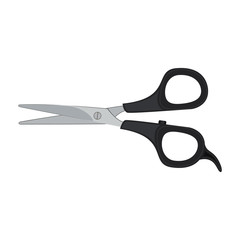 Scissors, icon. Vector illustration on white background.