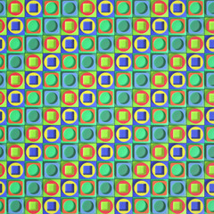 Beautiful colorful vibrant pattern. 3d illustration, 3d rendering.