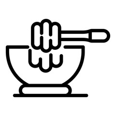 Laboratory bowl icon. Outline laboratory bowl vector icon for web design isolated on white background