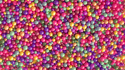 Beautiful colorful vibrant pattern. 3d illustration, 3d rendering.