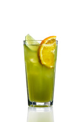 cocktail with citrus and ice