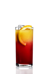 cocktail with citrus and ice