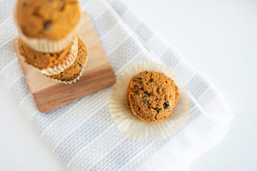 Healthy Pumpkin Chocolate Chip Muffins