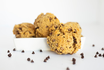 Healthy Protein Chocolate Chip Cookies