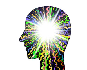 Dipinto acquerello spiritualità purezza. Pensieri positivi.