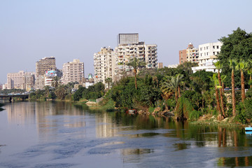 Fototapeta na wymiar Nile river in Cairo Egypt