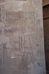 hieroglyphs in karnak temple egypt