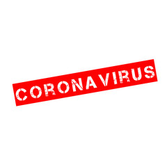 Fototapeta premium Rubber stamp with text coronavirus