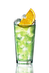 cocktail with citrus and ice