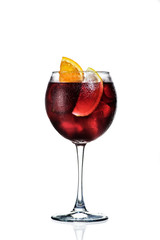 cocktail with citrus and ice