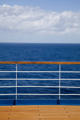 Obraz premium Boat deck and railing