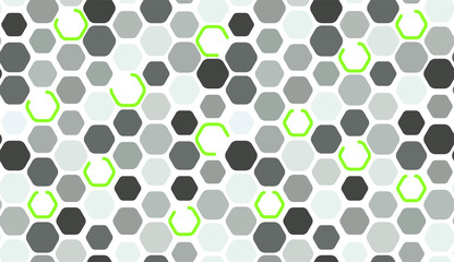 Hexagon seamless pattern vector background concept