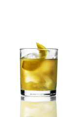 cocktail with citrus and ice