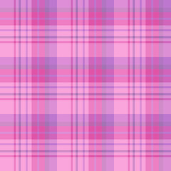 Seamless pattern in nice pink, violet and purple colors for plaid, fabric, textile, clothes, tablecloth and other things. Vector image.