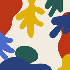 Trendy abstract background or card templates in modern colors, in popular art style