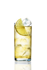 cocktail with citrus and ice