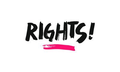 Rights lettering