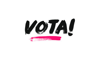 Vota! lettering