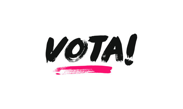 Vota! lettering