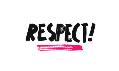 Respect lettering