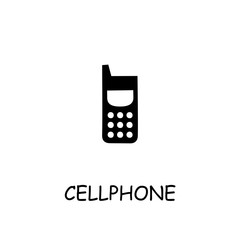 Cellphone flat vector icon