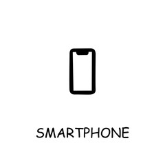 Smartphone flat vector icon