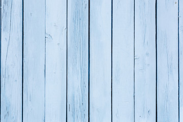Light blue wooden textured background. Rough wood wall. Text space, empty template.