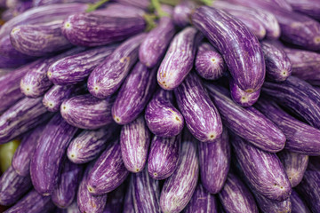 eggplants in the market