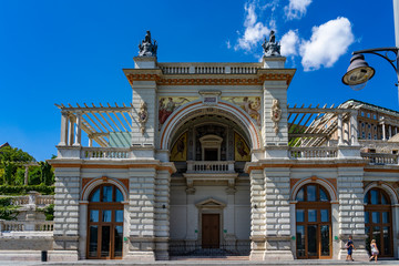 Obraz premium Castle Garden Bazaar in Budapest, Hungary.