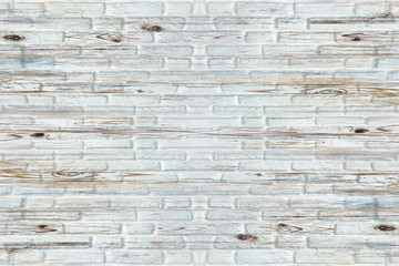 Fototapeta premium wood color brick wall for brickwork background design . Panorama format