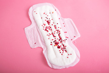 Menstruation period concept.