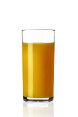 fruit juice on a white background